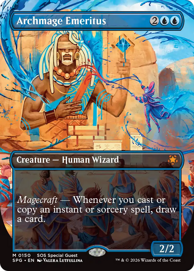 Archmage Emeritus (Borderless) [Secrets of Strixhaven Special Guests] | Boutique FDB TCG