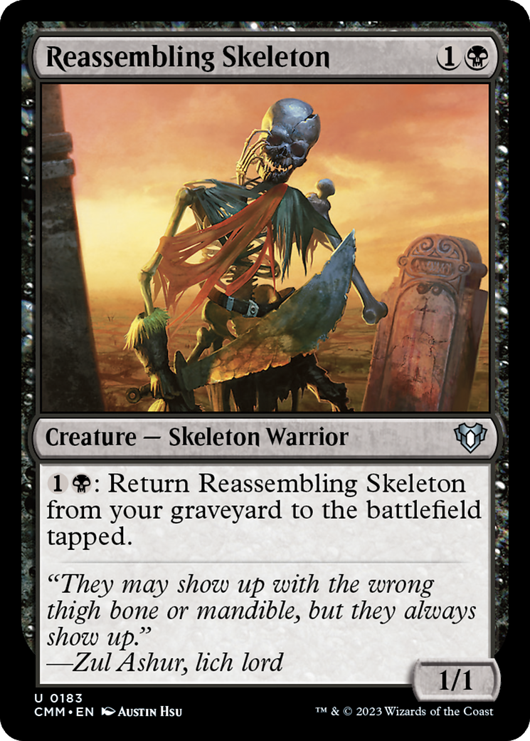 Reassembling Skeleton [Commander Masters] | Boutique FDB TCG