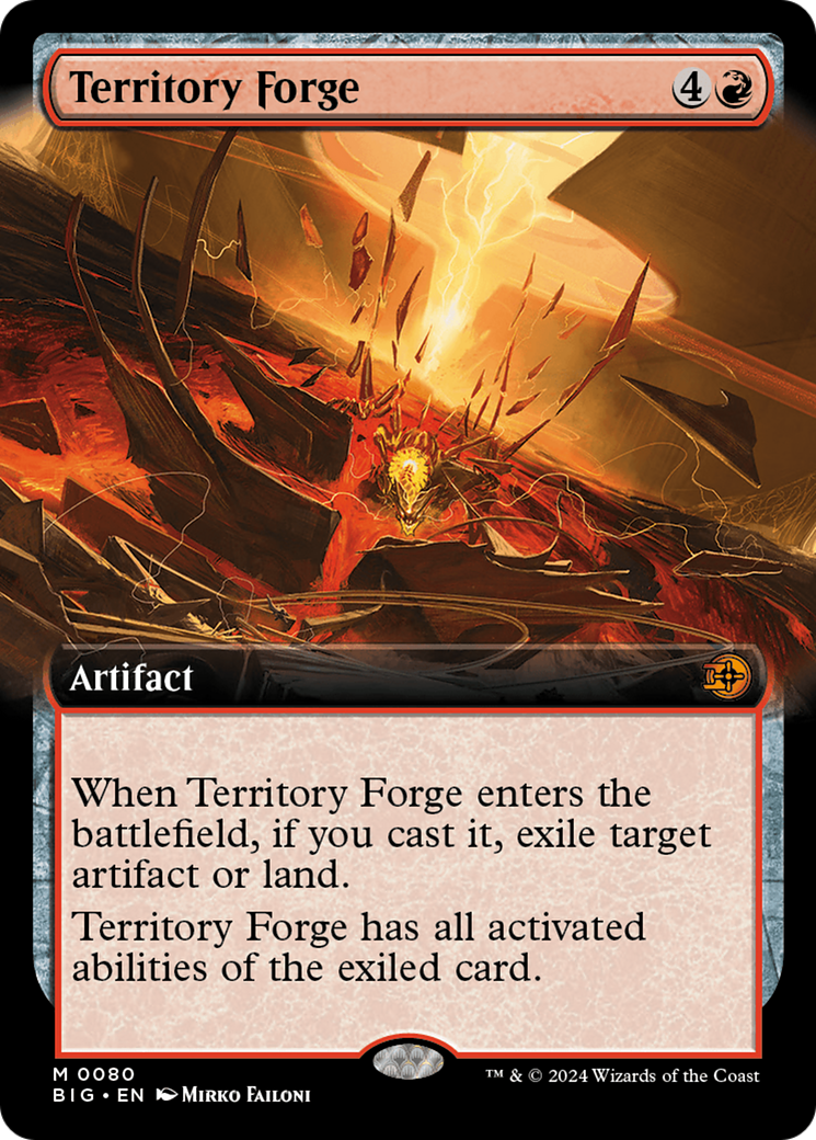 Territory Forge (Extended Art) [Outlaws of Thunder Junction: The Big Score] | Boutique FDB TCG