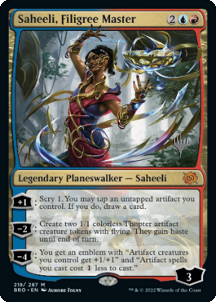 Saheeli, Filigree Master (Promo Pack) [The Brothers' War Promos] | Boutique FDB TCG