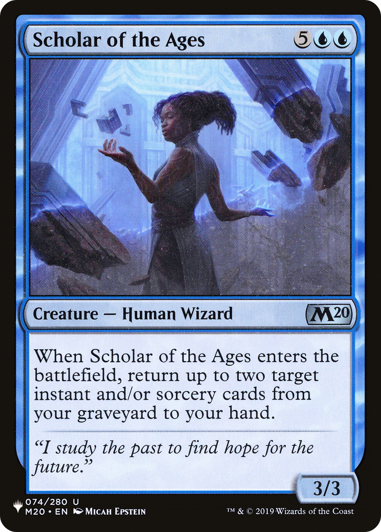 Scholar of the Ages [The List Reprints] | Boutique FDB TCG