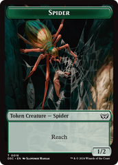 Insect (0012) // Spider Double-Sided Token [Duskmourn: House of Horror Commander Tokens] | Boutique FDB TCG