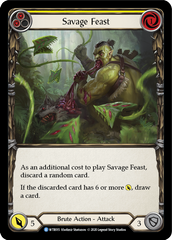 Savage Feast (Yellow) [U-WTR015] (Welcome to Rathe Unlimited)  Unlimited Rainbow Foil | Boutique FDB TCG