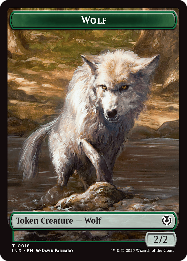 Wolf (0009) // Wolf (0018) Double-Sided Token [Innistrad Remastered Tokens] | Boutique FDB TCG