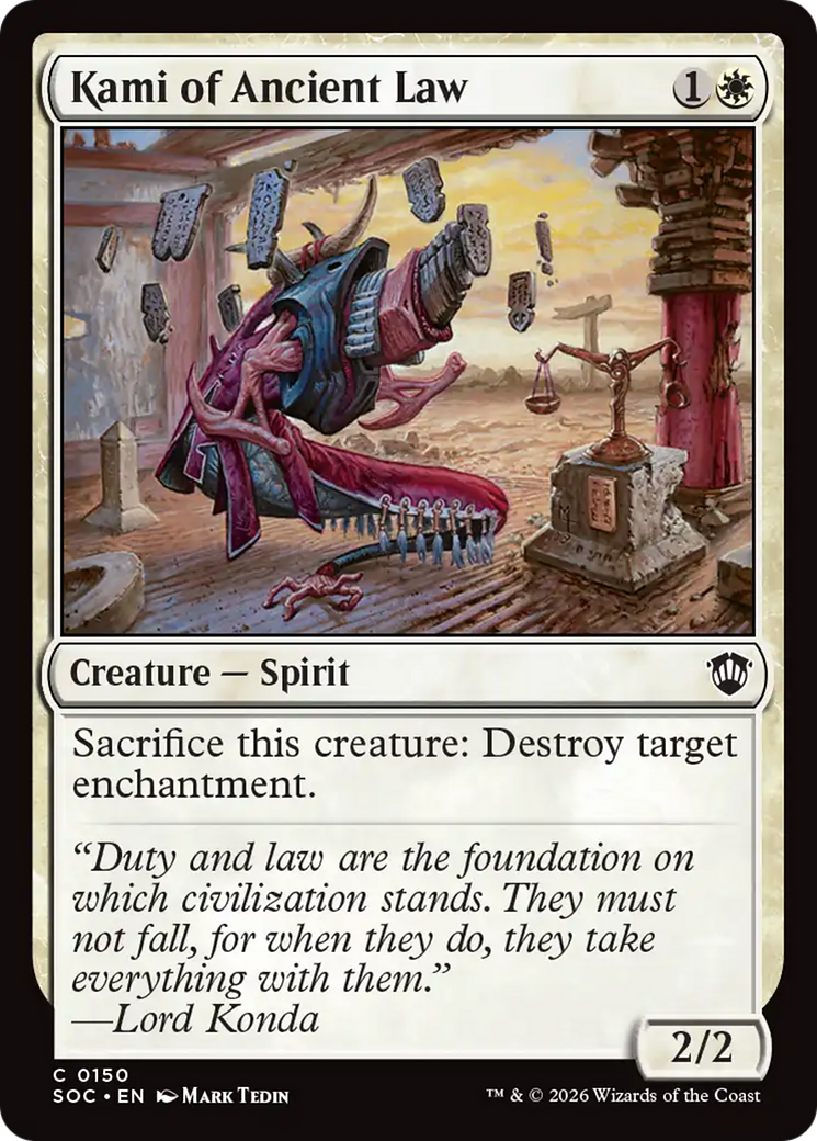 Kami of Ancient Law [Secrets of Strixhaven Commander] | Boutique FDB TCG