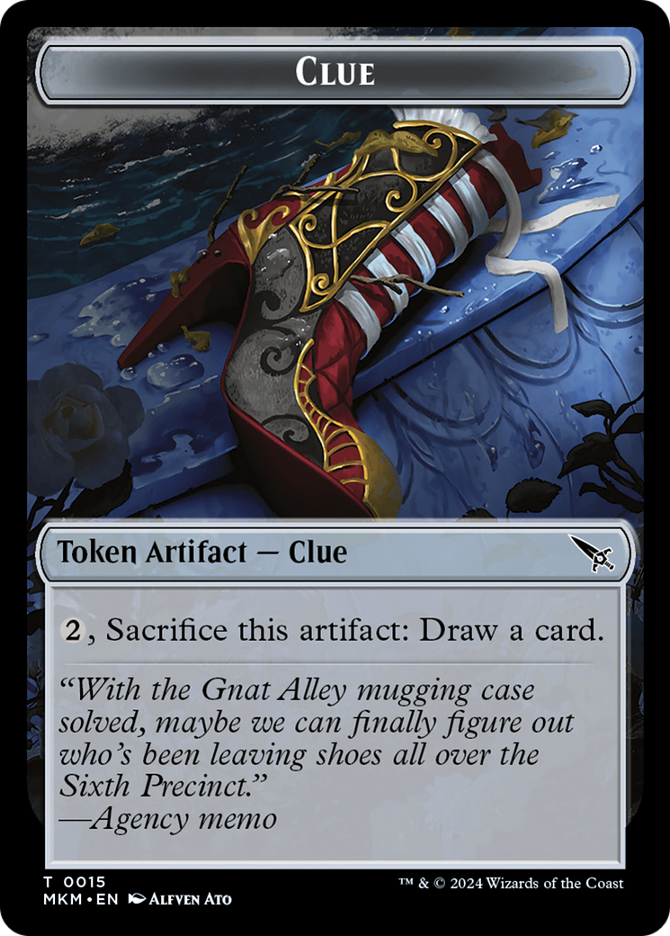 Thopter (0020) // Clue (0015) Double-Sided Token [Murders at Karlov Manor Tokens] | Boutique FDB TCG