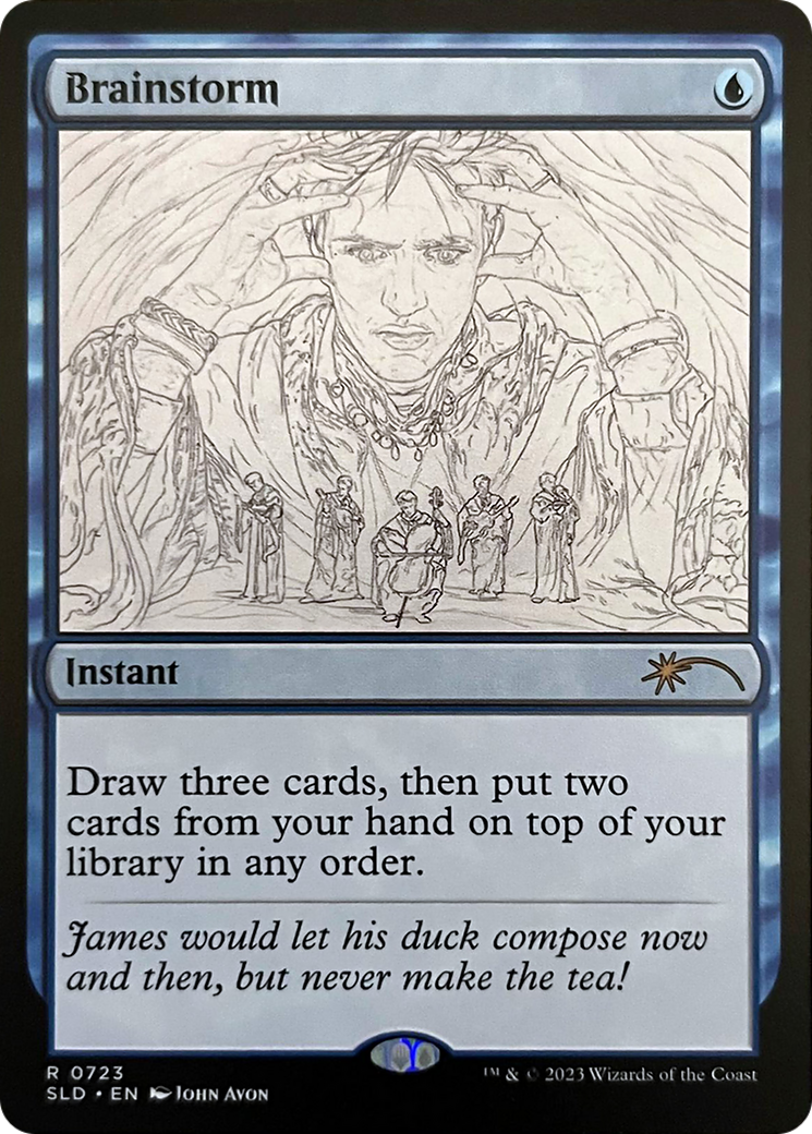 Brainstorm (0723) (Sketch Showcase) [Secret Lair Drop Series] | Boutique FDB TCG