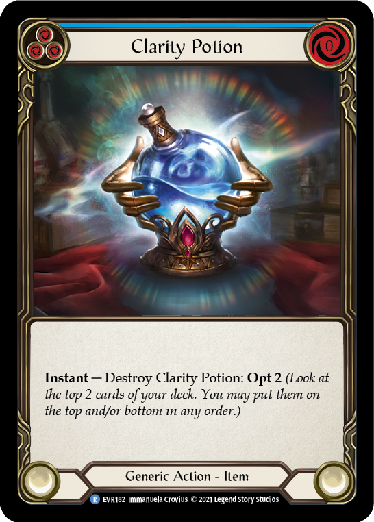 Clarity Potion [EVR182] (Everfest)  1st Edition Cold Foil | Boutique FDB TCG