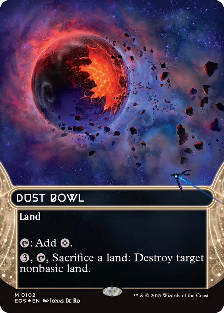 Dust Bowl (0102) (Borderless) (Galaxy Foil) [Edge of Eternities: Stellar Sights] | Boutique FDB TCG