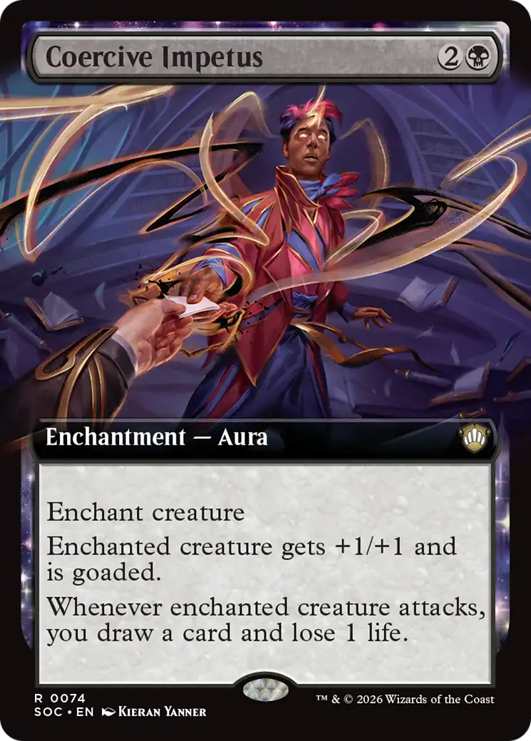 Coercive Impetus (Extended Art) [Secrets of Strixhaven Commander] | Boutique FDB TCG