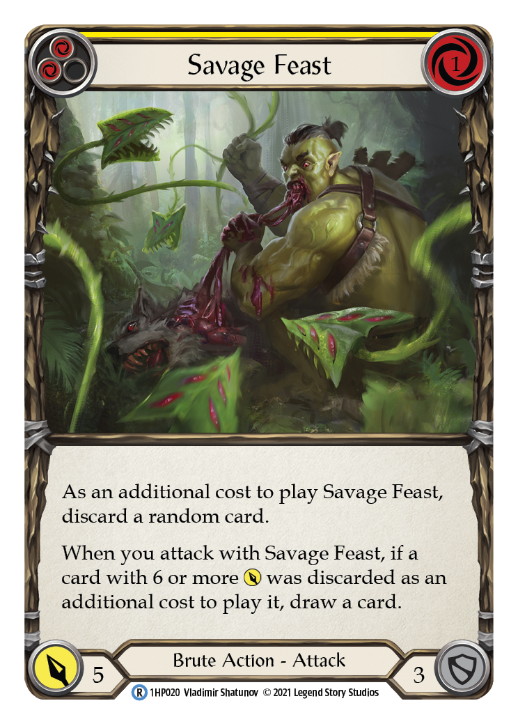 Savage Feast (Yellow) [1HP020] (History Pack 1) | Boutique FDB TCG