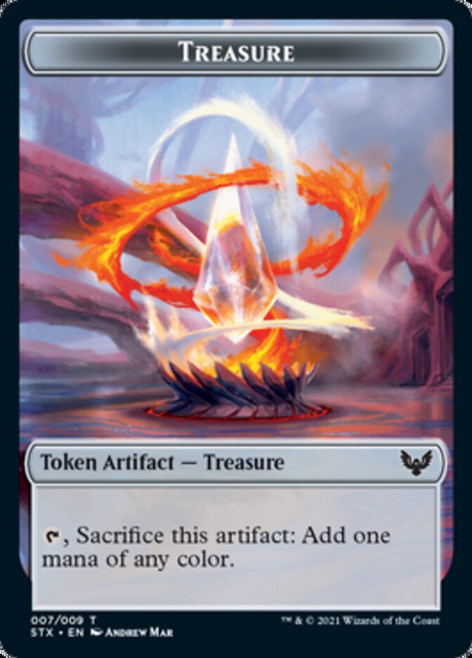 Inkling // Treasure Double-Sided Token [Strixhaven: School of Mages Tokens] | Boutique FDB TCG