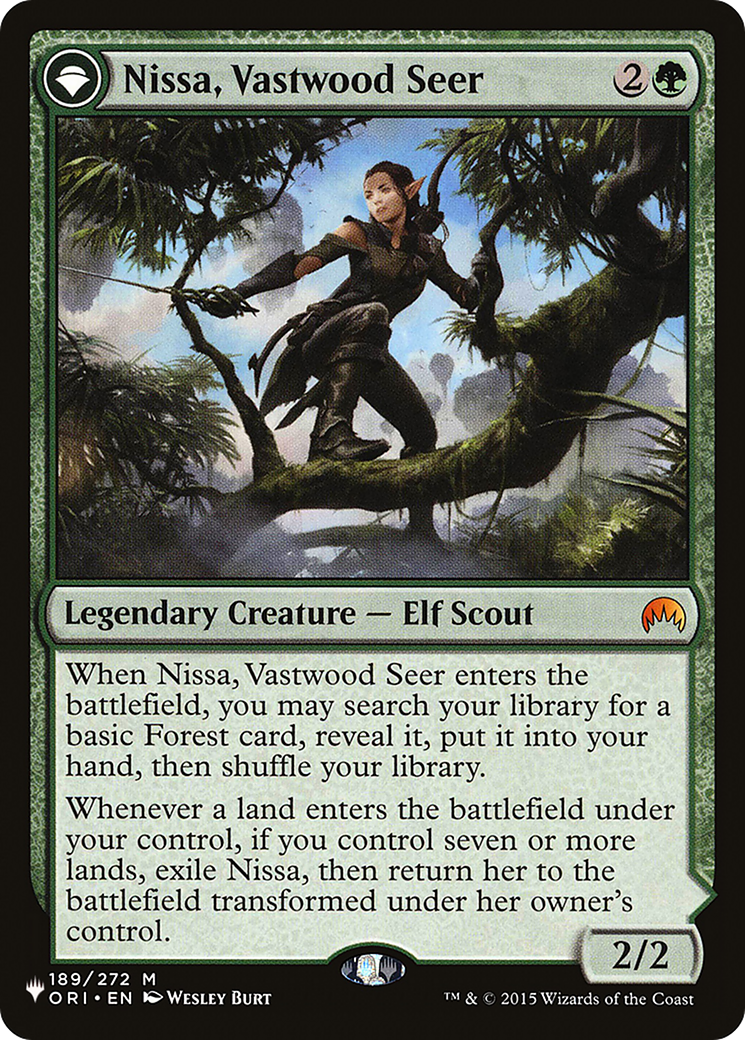 Nissa, Vastwood Seer // Nissa, Sage Animist [Secret Lair: From Cute to Brute] | Boutique FDB TCG