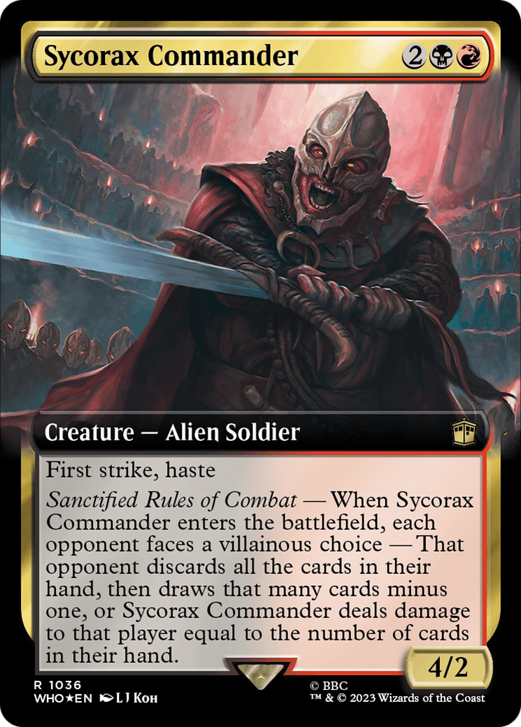 Sycorax Commander (Extended Art) (Surge Foil) [Doctor Who] | Boutique FDB TCG