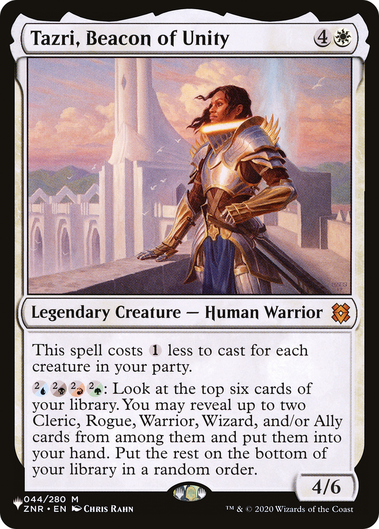 Tazri, Beacon of Unity (ZNR) [The List] | Boutique FDB TCG