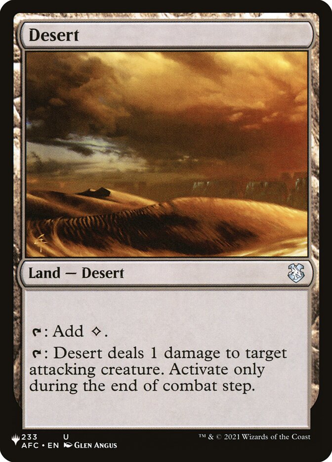 Desert [The List] | Boutique FDB TCG