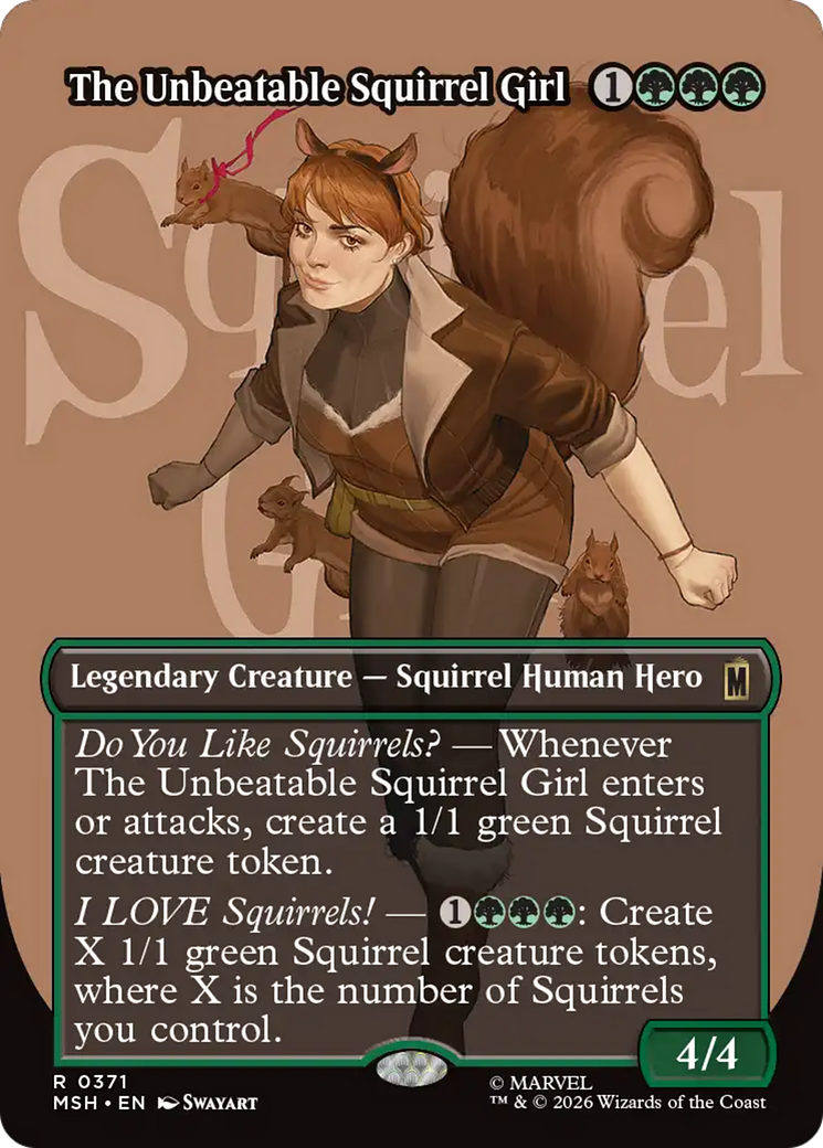 The Unbeatable Squirrel Girl (Borderless) [Marvel Super Heroes] | Boutique FDB TCG