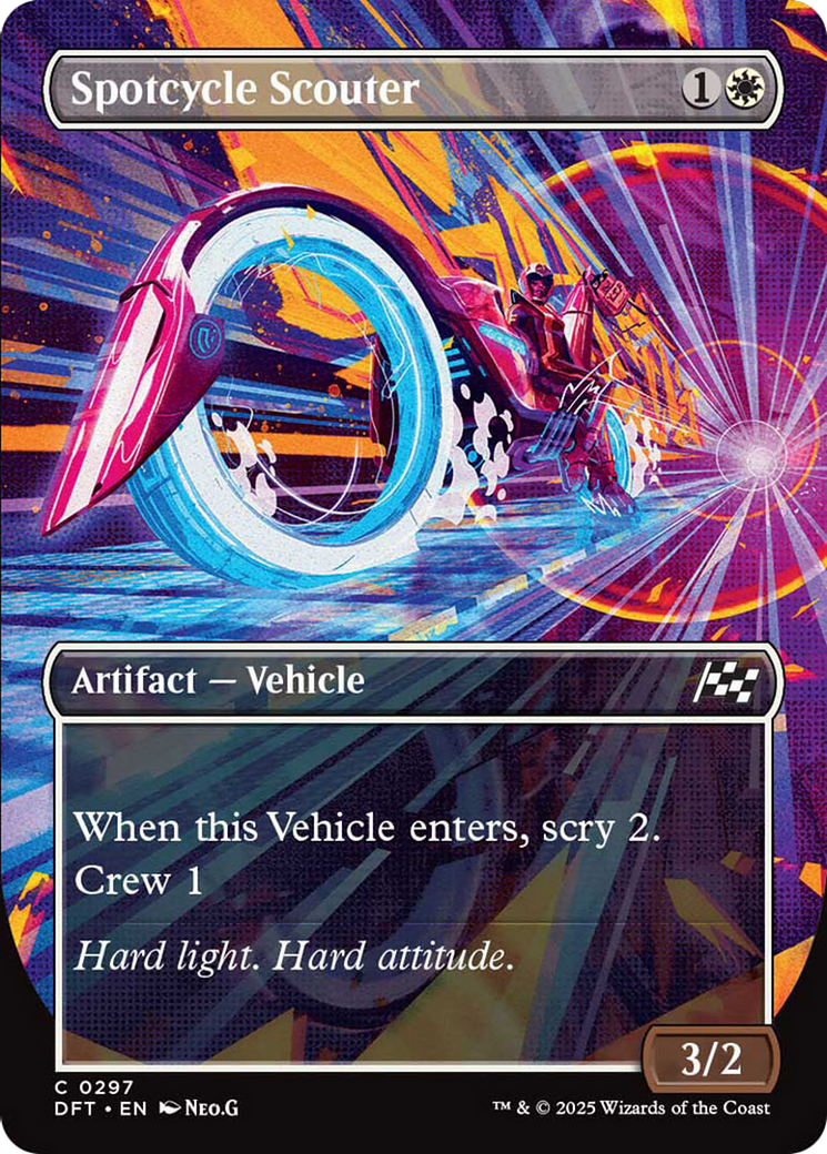 Spotcycle Scouter (Borderless) [Aetherdrift] | Boutique FDB TCG