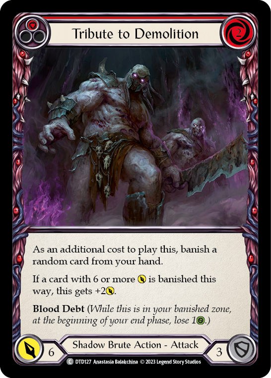 Tribute to Demolition (Red) [DTD127] (Dusk Till Dawn) | Boutique FDB TCG