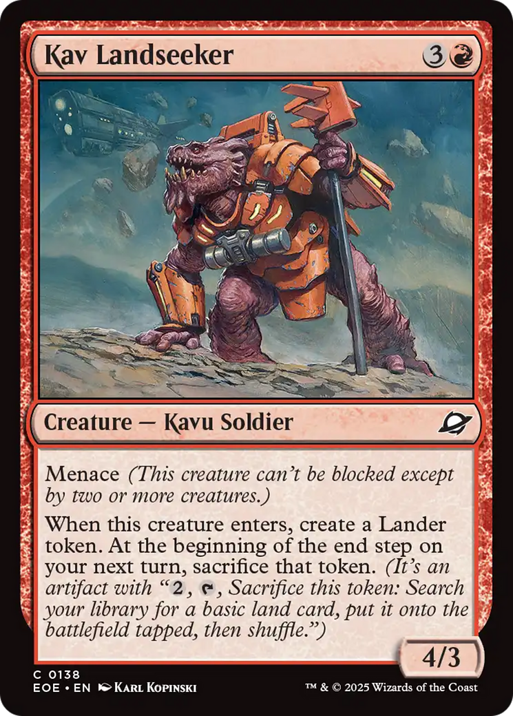 Kav Landseeker [Edge of Eternities] | Boutique FDB TCG