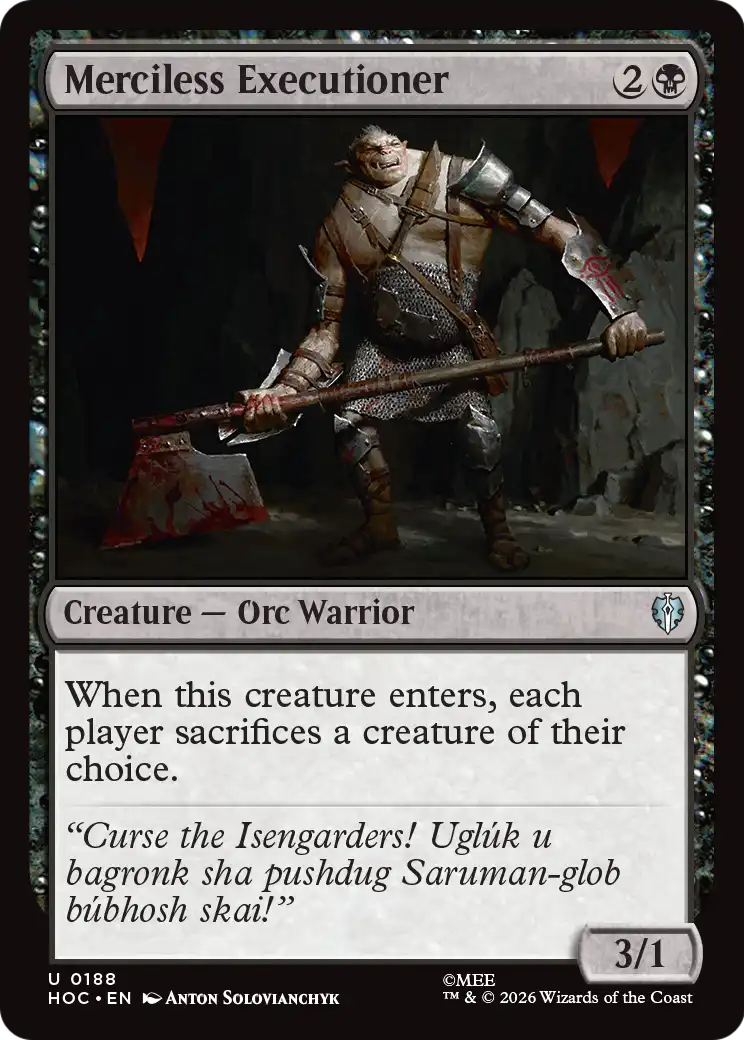 Merciless Executioner [The Hobbit: Eternal-Legal] | Boutique FDB TCG