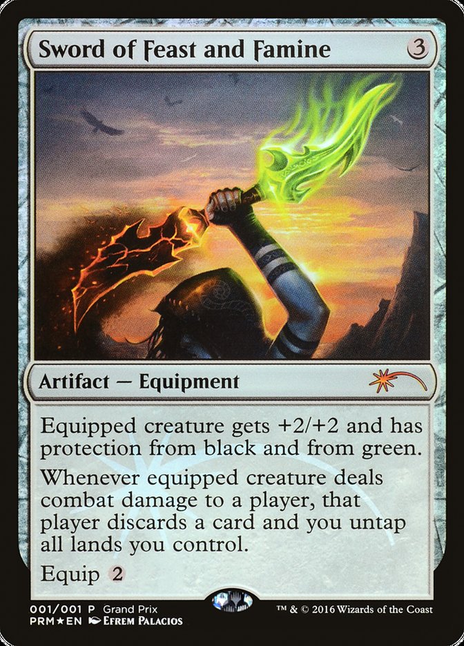 Sword of Feast and Famine [Grand Prix Promos] | Boutique FDB TCG