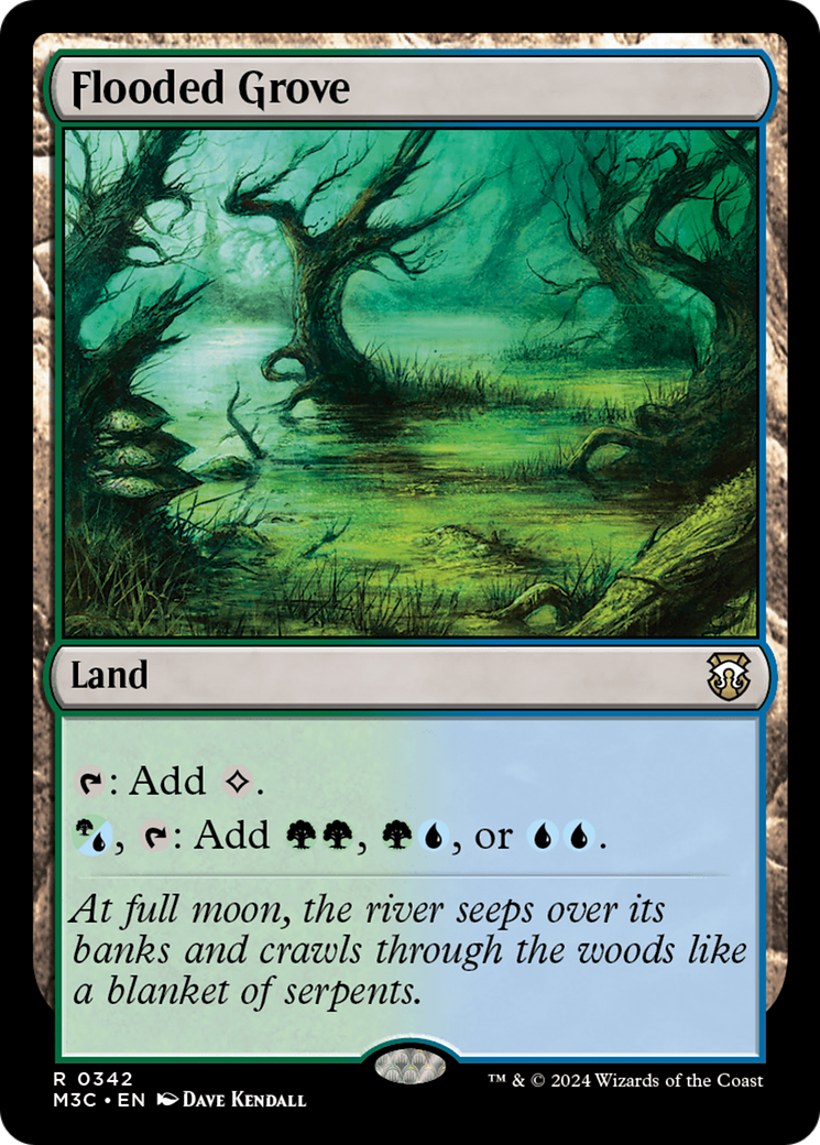 Flooded Grove (Ripple Foil) [Modern Horizons 3 Commander] | Boutique FDB TCG