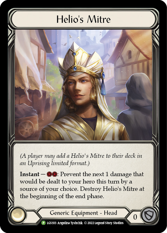 Helio's Mitre [LGS103] (Promo)  Rainbow Foil | Boutique FDB TCG