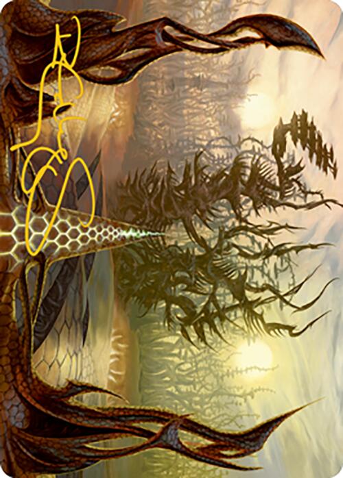 Thornglint Bridge Art Card (Gold-Stamped Signature) [Modern Horizons 2 Art Series] | Boutique FDB TCG