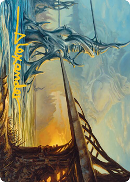 Razortide Bridge Art Card (Gold-Stamped Signature) [Modern Horizons 2 Art Series] | Boutique FDB TCG