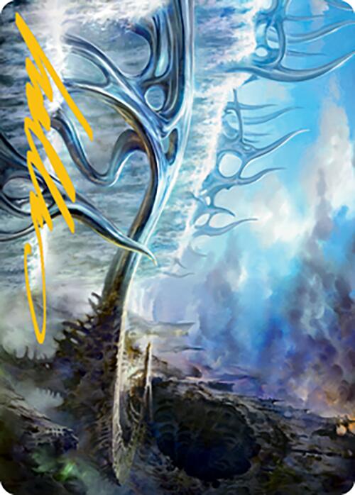 Mistvault Bridge Art Card (Gold-Stamped Signature) [Modern Horizons 2 Art Series] | Boutique FDB TCG