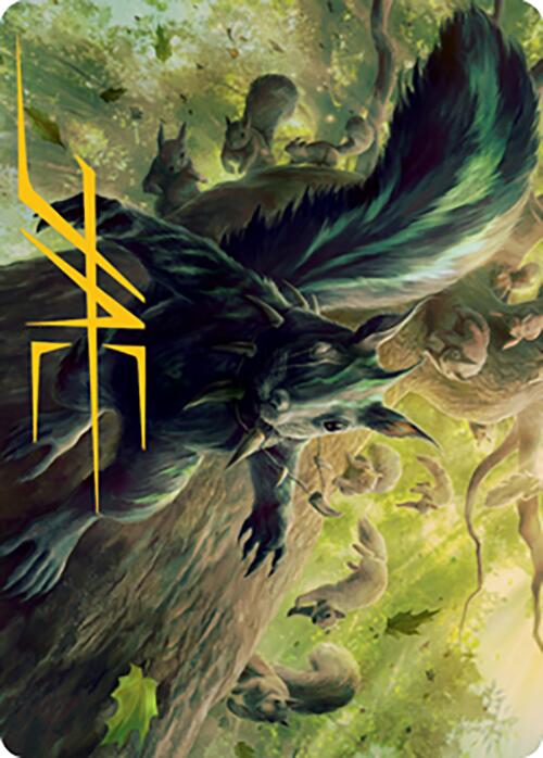 Chatterfang, Squirrel General Art Card (68) (Gold-Stamped Signature) [Modern Horizons 2 Art Series] | Boutique FDB TCG