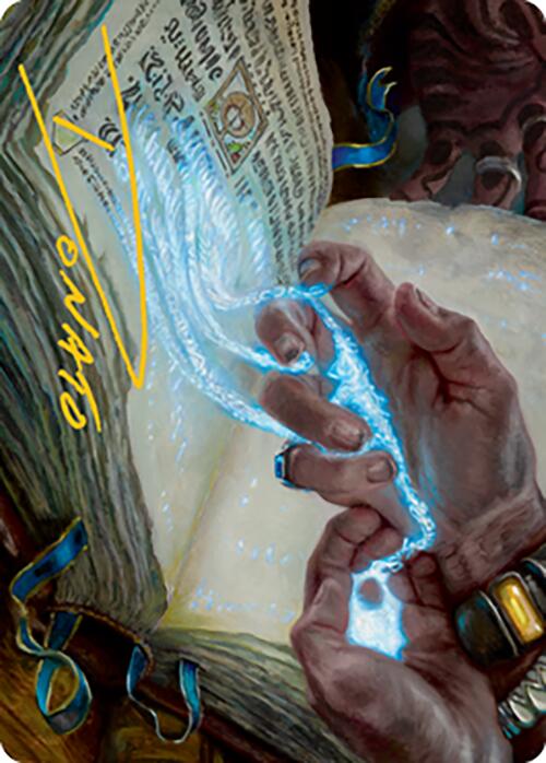 Mystic Redaction Art Card (Gold-Stamped Signature) [Modern Horizons 2 Art Series] | Boutique FDB TCG