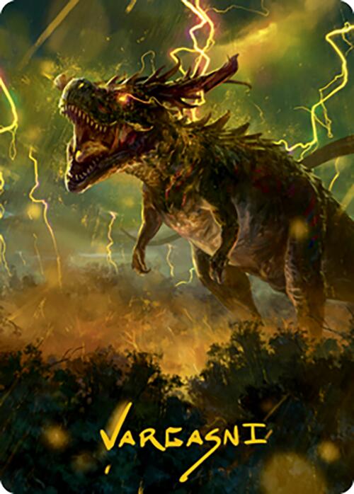 Thrasta, Tempest's Roar Art Card (42) (Gold-Stamped Signature) [Modern Horizons 2 Art Series] | Boutique FDB TCG