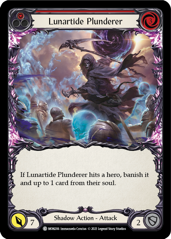 Lunartide Plunderer (Red) [MON206] (Monarch)  1st Edition Normal | Boutique FDB TCG