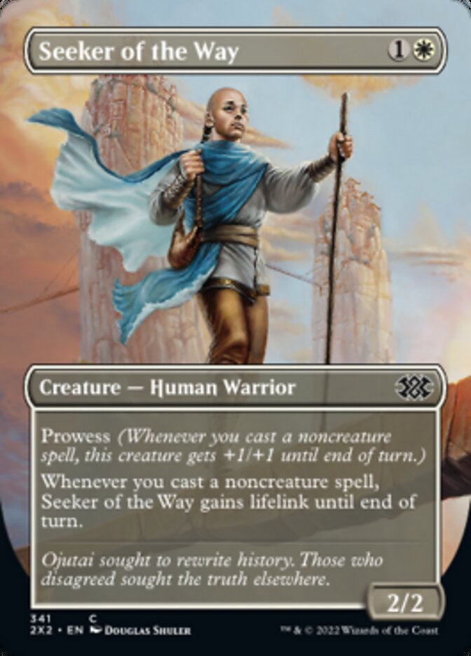 Seeker of the Way (Borderless Alternate Art) [Double Masters 2022] | Boutique FDB TCG