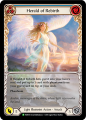 Herald of Rebirth (Blue) [FAB034] (Promo)  Rainbow Foil | Boutique FDB TCG