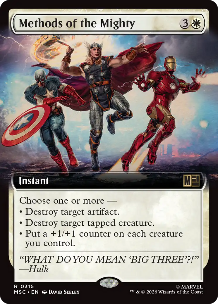 Methods of the Mighty (Extended Art) [Marvel Super Heroes Commander] | Boutique FDB TCG