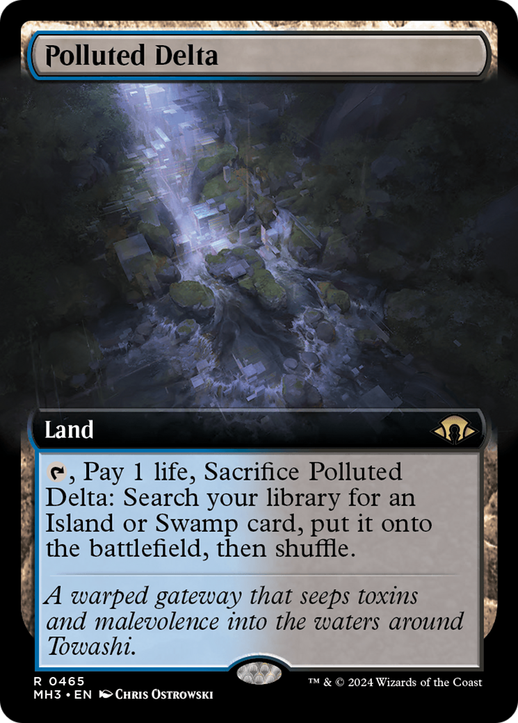 Polluted Delta (Extended Art) [Modern Horizons 3] | Boutique FDB TCG