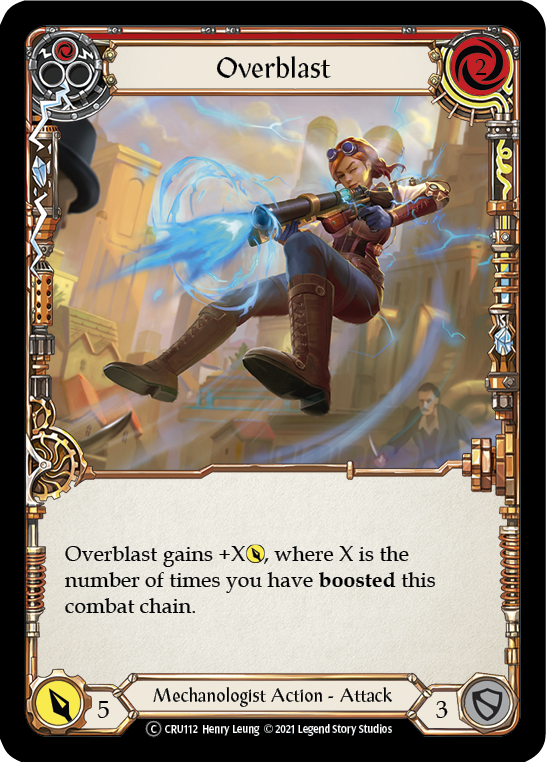 Overblast (Red) [U-CRU112] (Crucible of War Unlimited)  Unlimited Normal | Boutique FDB TCG
