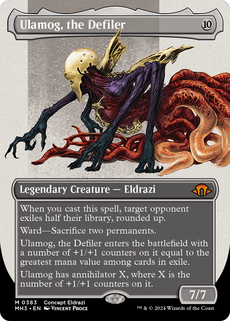 Ulamog, the Defiler (Borderless) (Serialized) [Modern Horizons 3] | Boutique FDB TCG