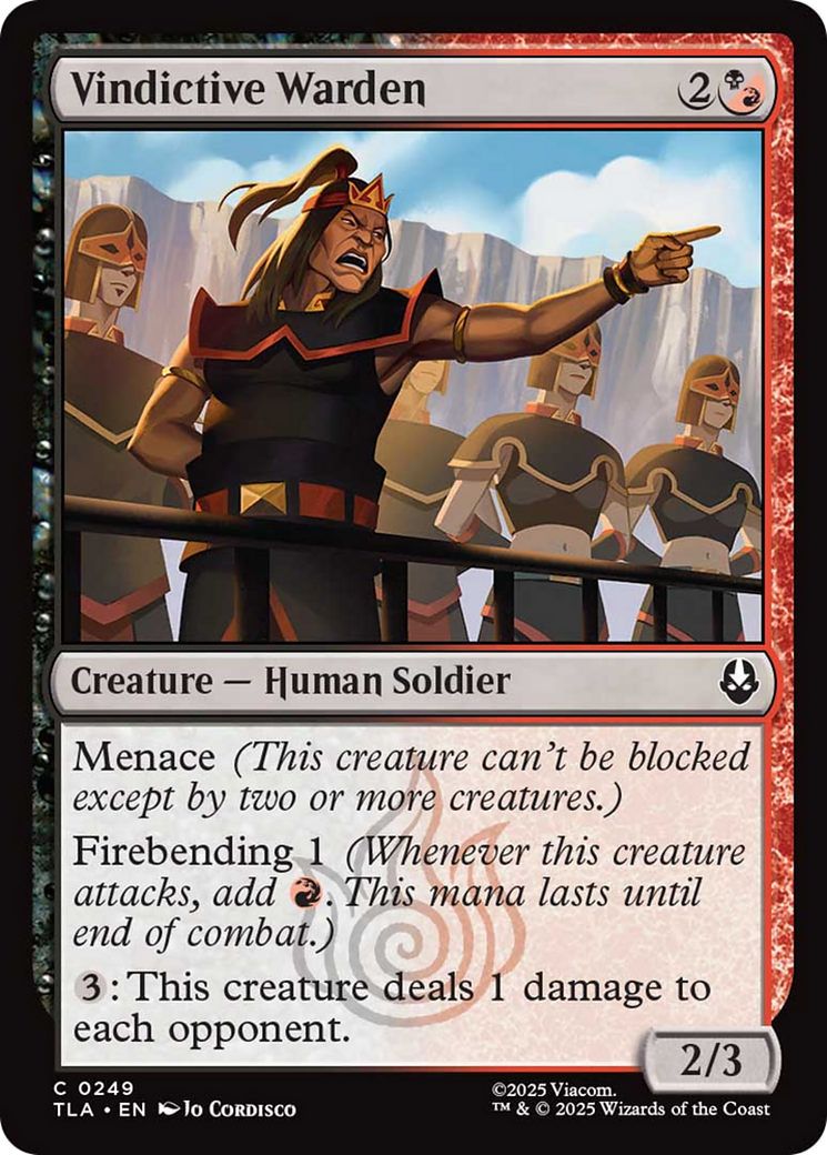 Vindictive Warden [Avatar: The Last Airbender] | Boutique FDB TCG