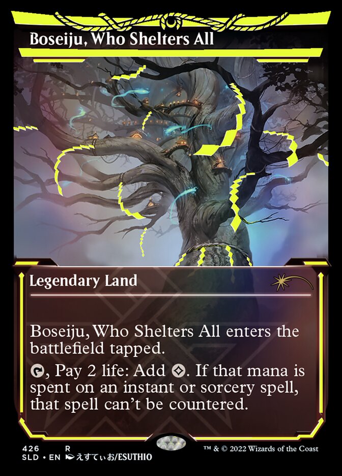 Boseiju, Who Shelters All (Neon Ink Yellow) [Secret Lair Drop Series] | Boutique FDB TCG