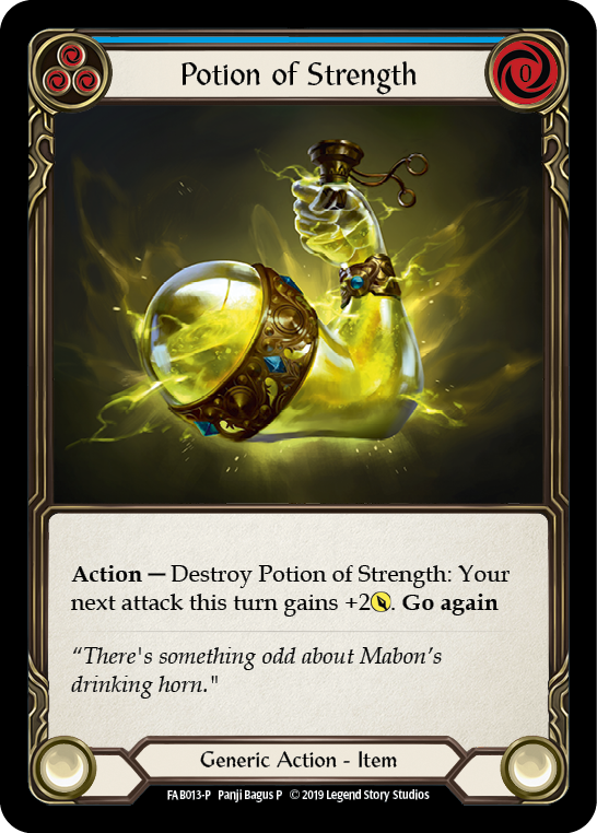 Potion of Strength [FAB013-P] (Promo)  1st Edition Cold Foil | Boutique FDB TCG