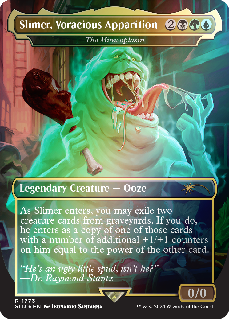 Slimer, Voracious Apparition - The Mimeoplasm (Rainbow Foil) [Secret Lair Drop Series] | Boutique FDB TCG