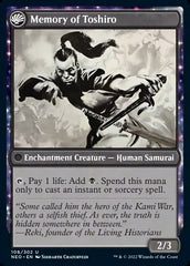 Life of Toshiro Umezawa // Memory of Toshiro [Kamigawa: Neon Dynasty] | Boutique FDB TCG