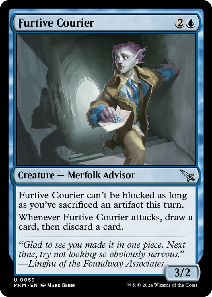 Furtive Courier [Murders at Karlov Manor] | Boutique FDB TCG