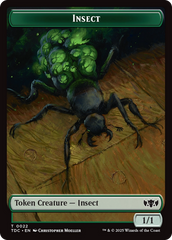 Insect (0022) // Zombie Druid Double-Sided Token [Tarkir: Dragonstorm Commander Tokens] | Boutique FDB TCG