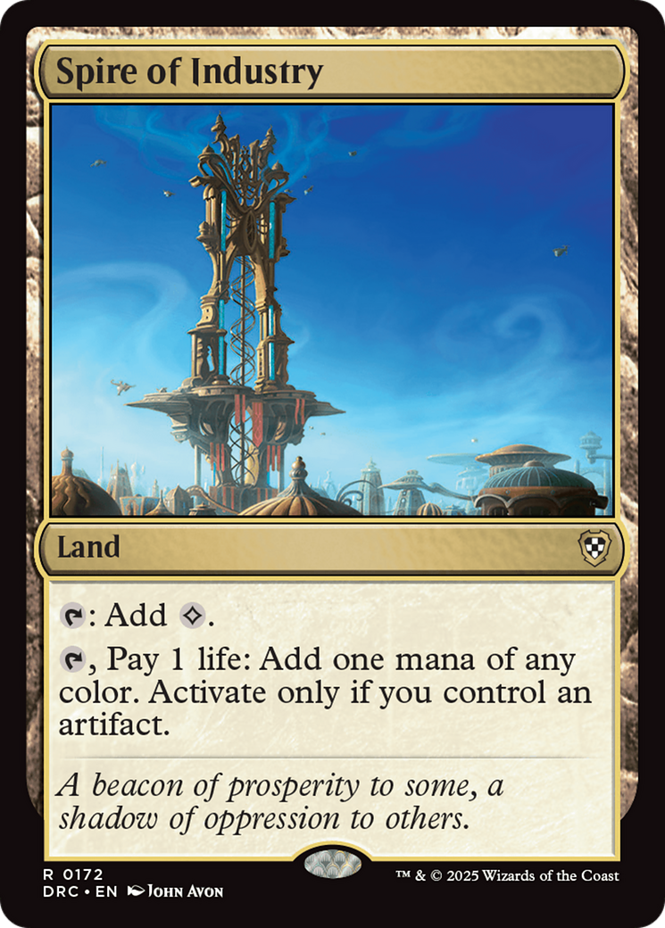 Spire of Industry [Aetherdrift Commander] | Boutique FDB TCG