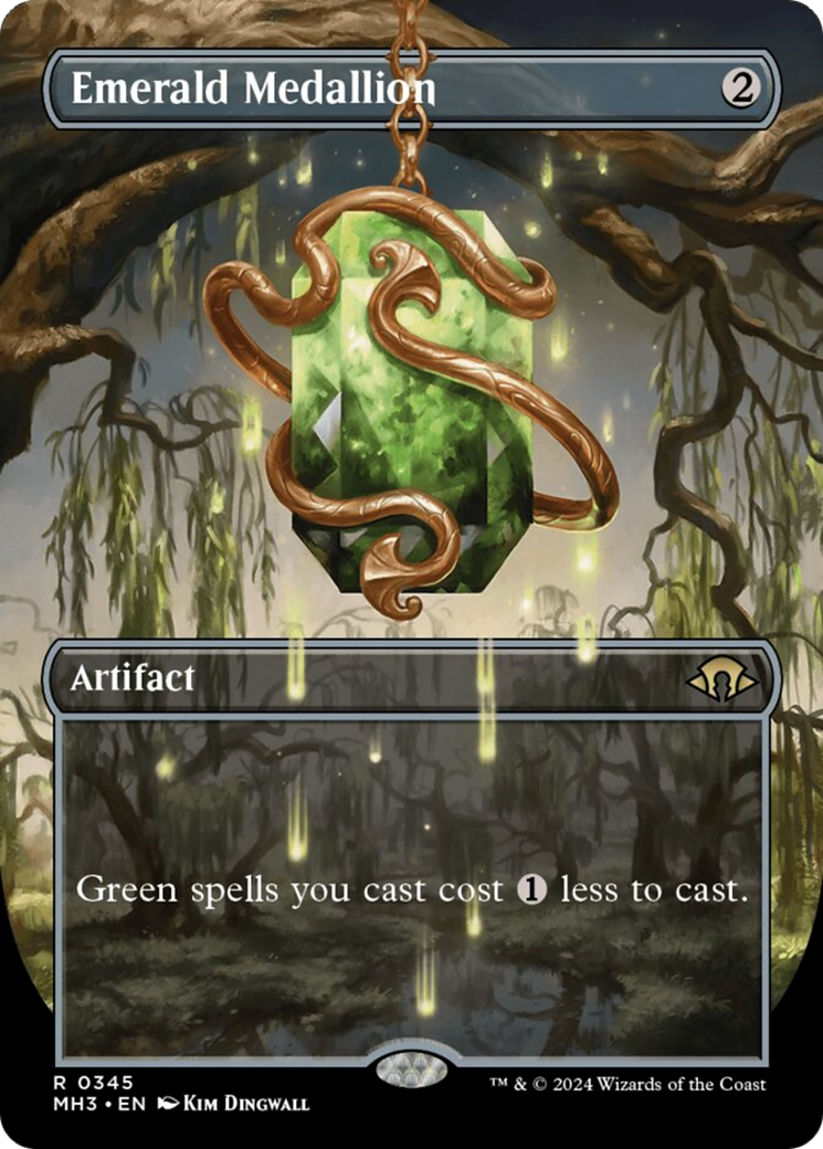 Emerald Medallion (Borderless) [Modern Horizons 3] | Boutique FDB TCG